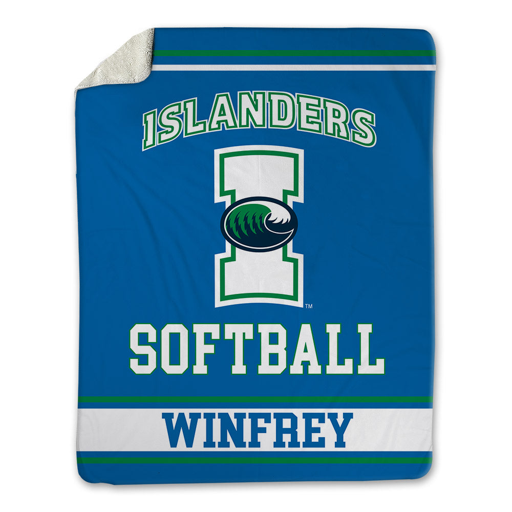 Texas A&M Corpus Christi - NCAA Softball : Kendra Winfrey - Blanket-0