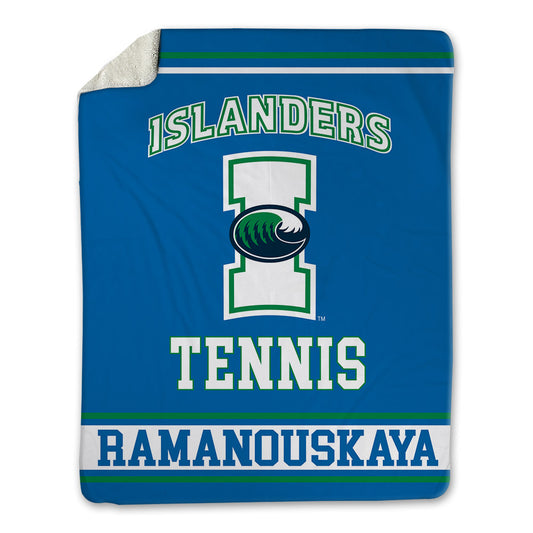 Texas A&M Corpus Christi - NCAA Women's Tennis : Kseniya Ramanouskaya - Blanket-0