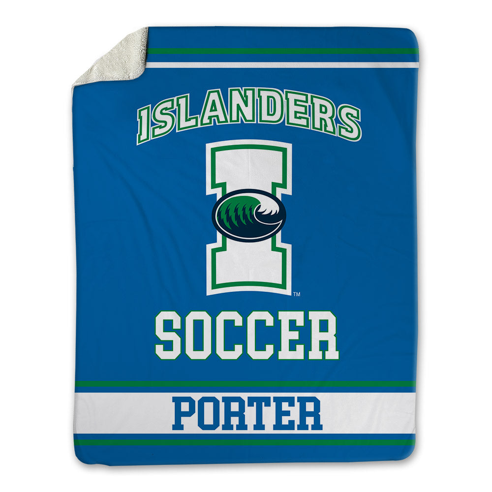 Texas A&M Corpus Christi - NCAA Women's Soccer : Katie Porter - Blanket-0