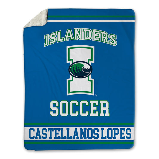 Texas A&M Corpus Christi - NCAA Women's Soccer : Isabella Castellanos Lopes - Blanket-0