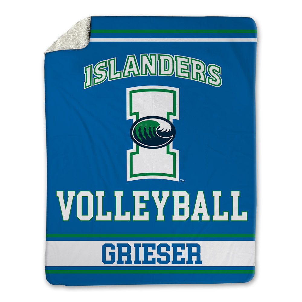 Texas A&M Corpus Christi - NCAA Women's Volleyball : Simone Grieser - Blanket-0