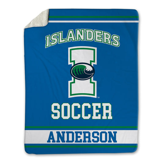Texas A&M Corpus Christi - NCAA Women's Soccer : MyJoi Anderson - Blanket-0