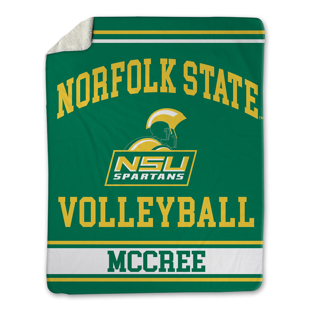 Norfolk State - NCAA Women's Volleyball : Sydney McCree - Blanket-0