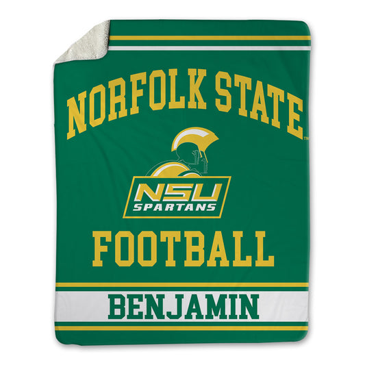 Norfolk State - NCAA Football : Kiron Benjamin - Blanket-0