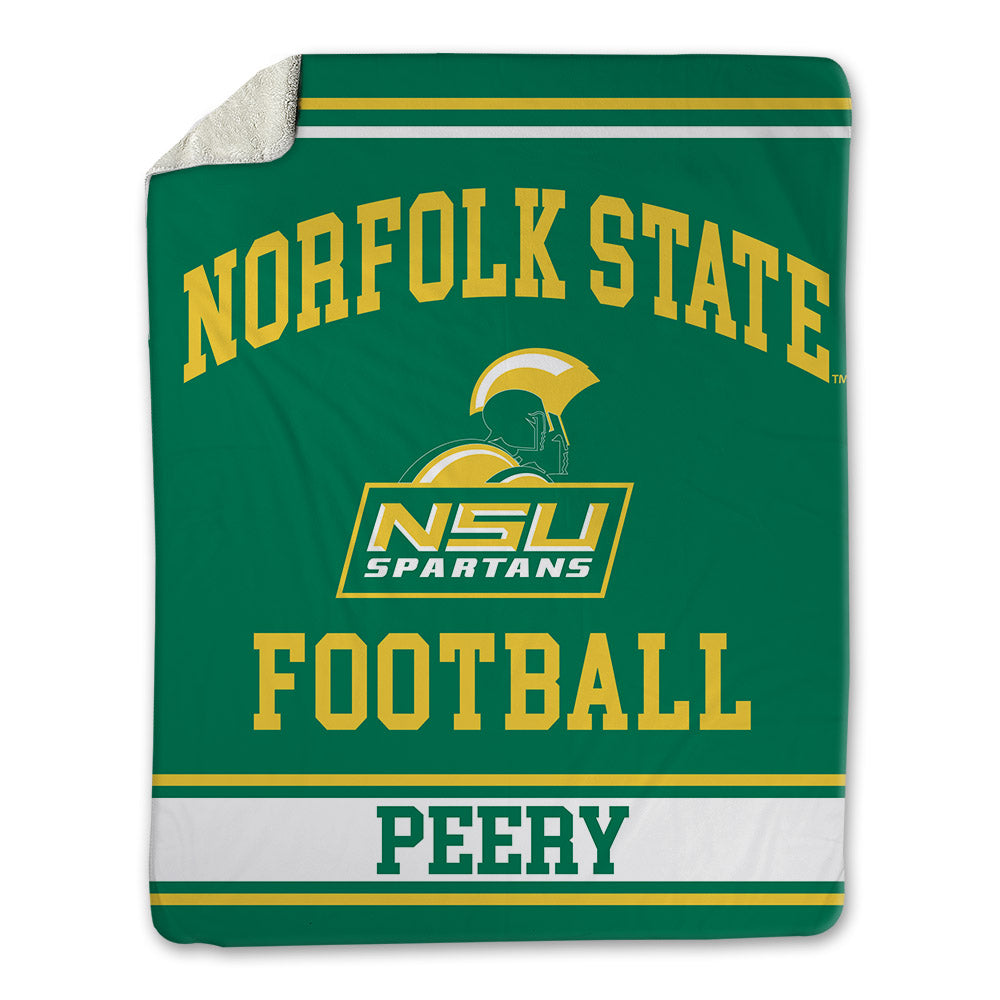 Norfolk State - NCAA Football : Marco Peery - Blanket-0