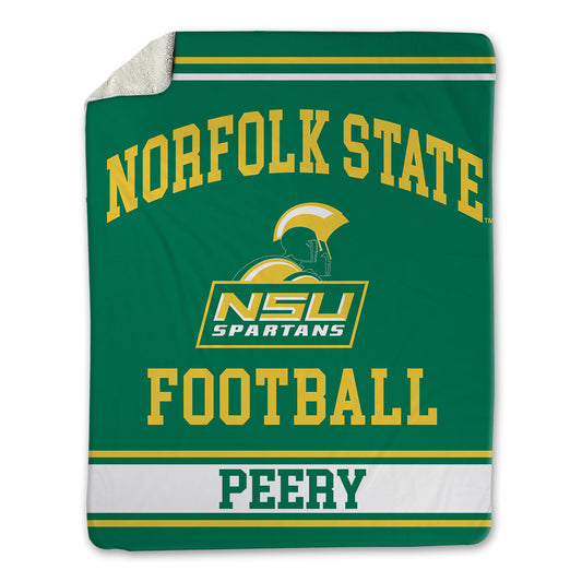 Norfolk State - NCAA Football : Marco Peery - Blanket-0