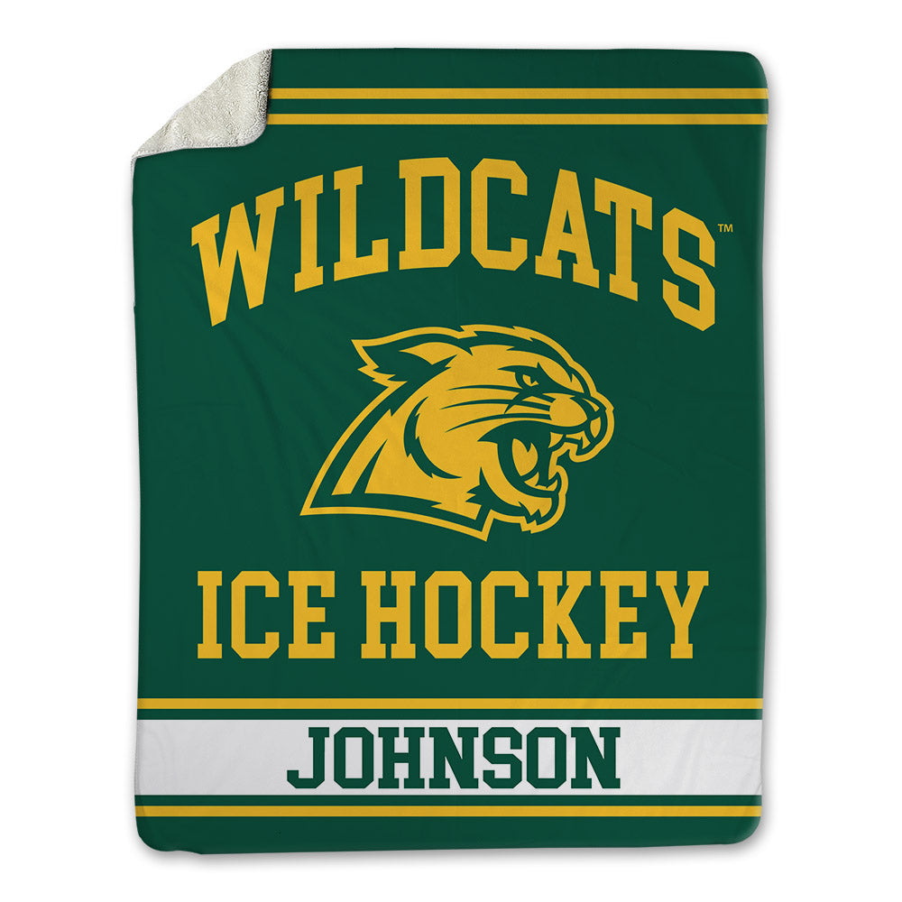 Northern Michigan - NCAA Men's Ice Hockey : Evan Johnson - Blanket-0