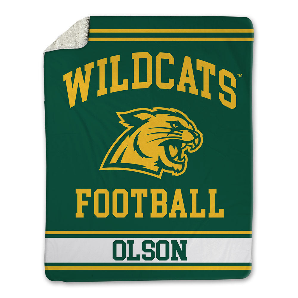 Northern Michigan - NCAA Football : Isaac Olson - Blanket-0