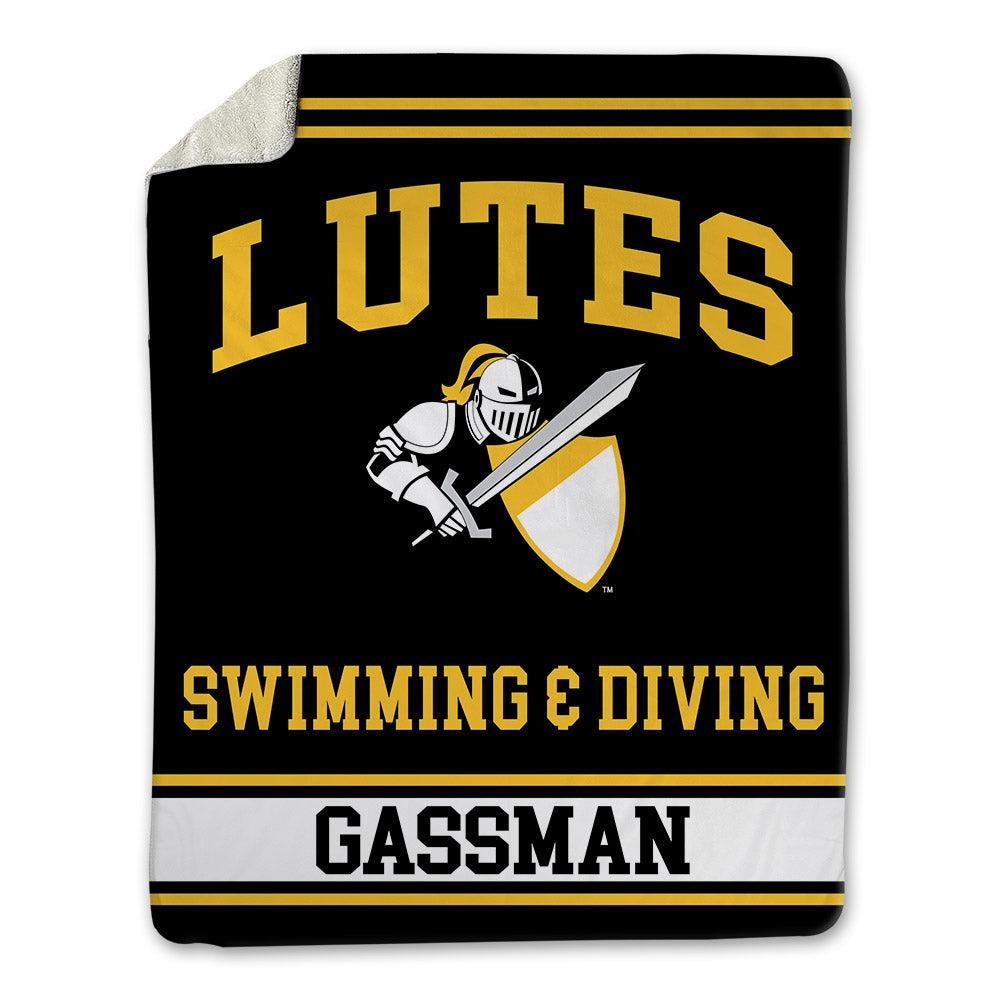 PLU - NCAA Women's Swimming & Diving : Emma Gassman - Blanket-0