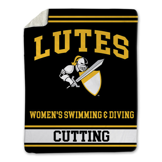 PLU - NCAA Women's Swimming & Diving : Ellie Cutting - Blanket-0