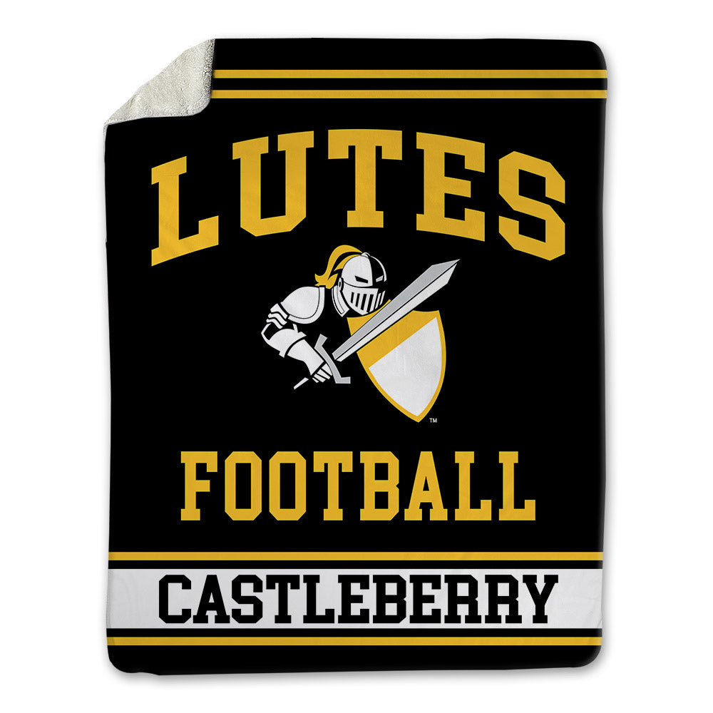 PLU - NCAA Football : David Castleberry - Blanket-0