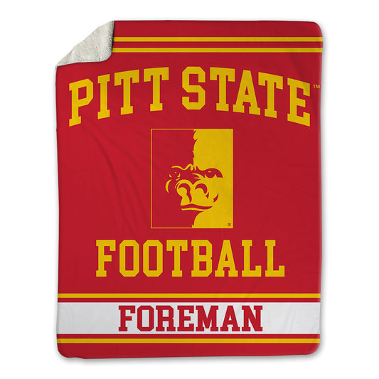 Pitt State - NCAA Football : Jonovan Foreman - Blanket-0