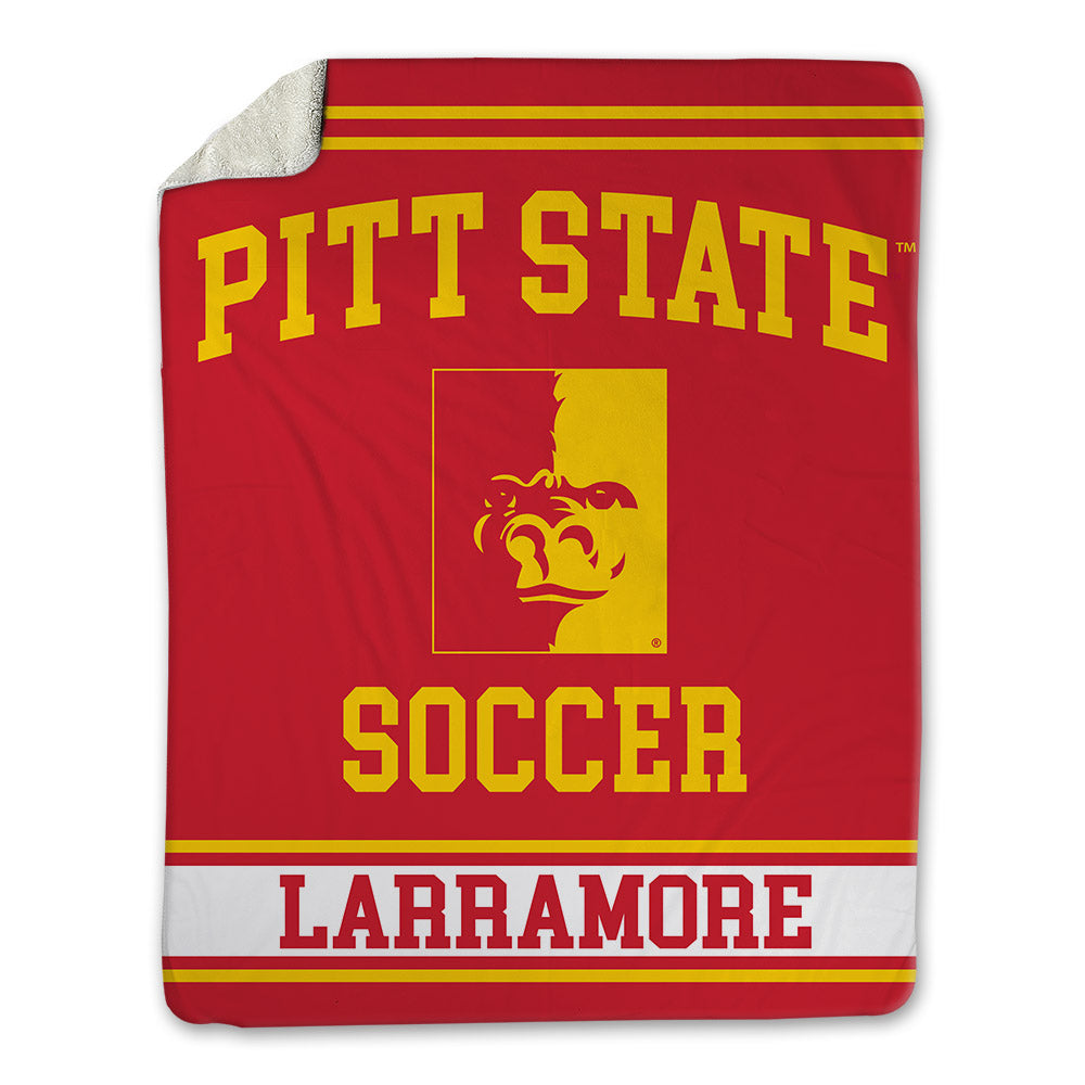Pitt State - NCAA Women's Soccer : Taylor Larramore - Blanket-0