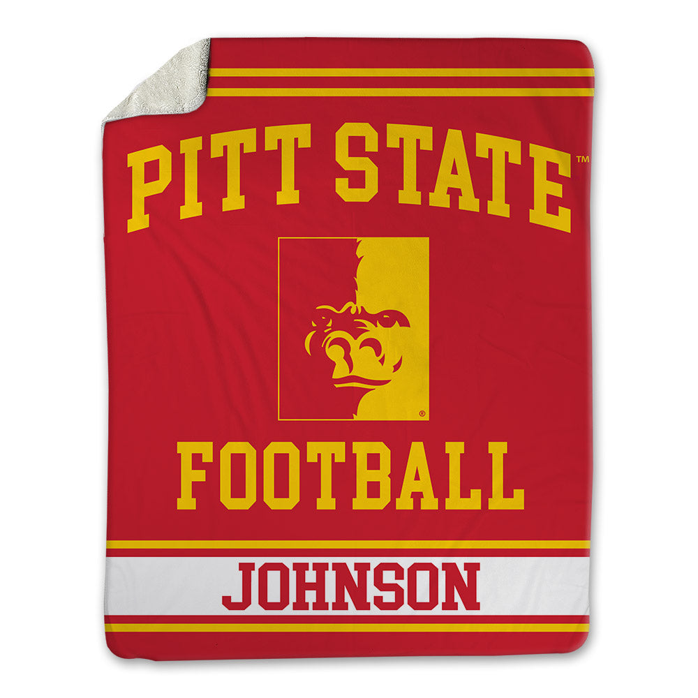 Pitt State - NCAA Football : Bryce Johnson - Blanket-0
