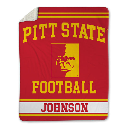 Pitt State - NCAA Football : Bryce Johnson - Blanket-0