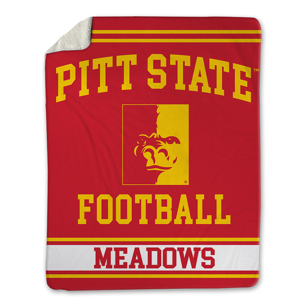 Pitt State - NCAA Football : Trevor Meadows - Blanket-0
