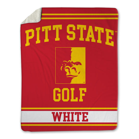 Pitt State - NCAA Men's Golf : Mason White - Blanket-0