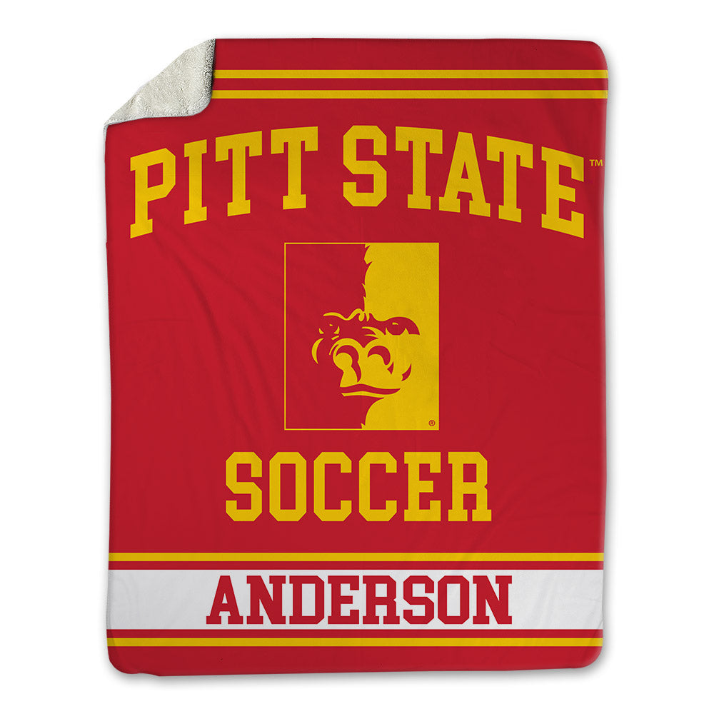 Pitt State - NCAA Women's Soccer : Sophia Anderson - Blanket-0