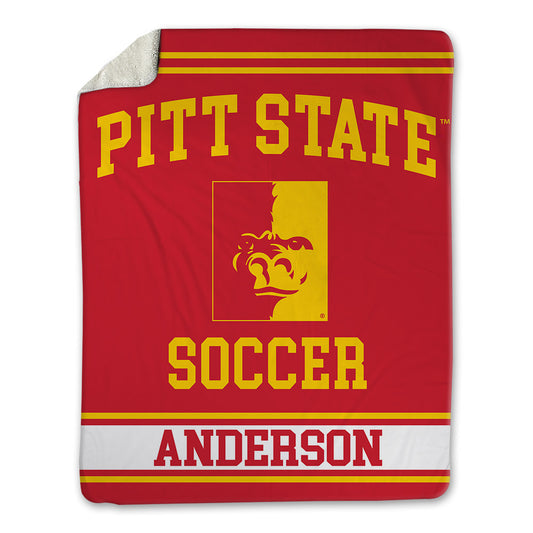 Pitt State - NCAA Women's Soccer : Sophia Anderson - Blanket-0