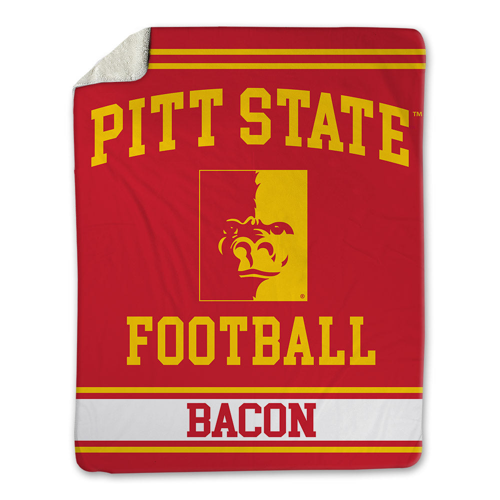 Pitt State - NCAA Football : Bobby Bacon - Blanket-0