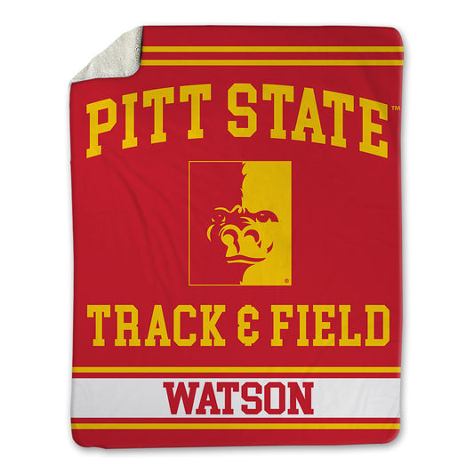 Pitt State - NCAA Men's Track & Field : Nate Watson - Blanket-0