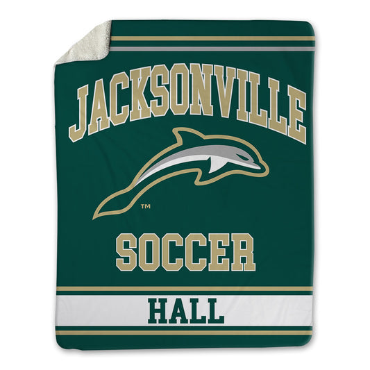 Jacksonville - NCAA Men's Soccer : Logan Hall - Blanket-0
