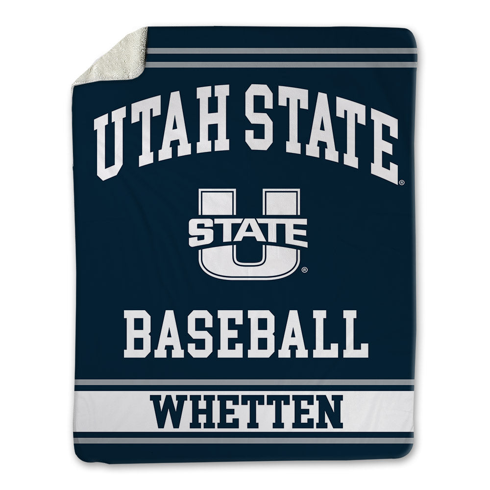 Utah State - NCAA Baseball : Davis Whetten - Blanket-0