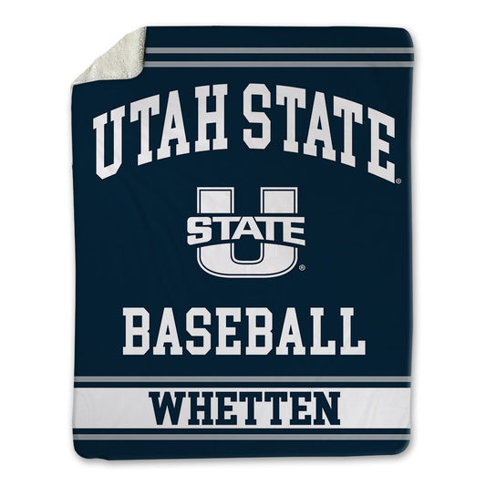 Utah State - NCAA Baseball : Davis Whetten - Blanket-0