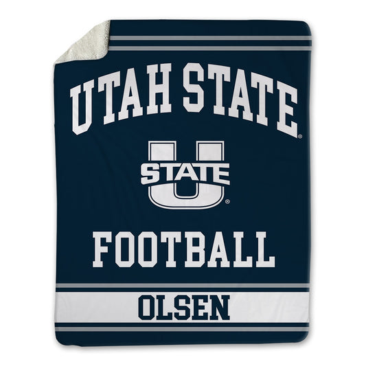 Utah State - NCAA Football : Ty Olsen - Blanket-0