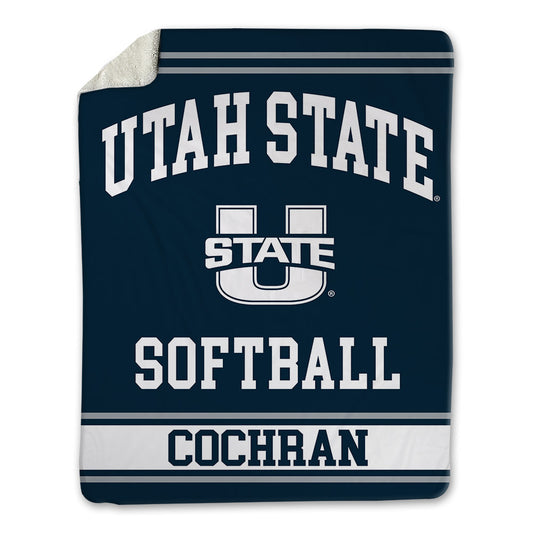 Utah State - NCAA Softball : Kendall Cochran - Blanket-0