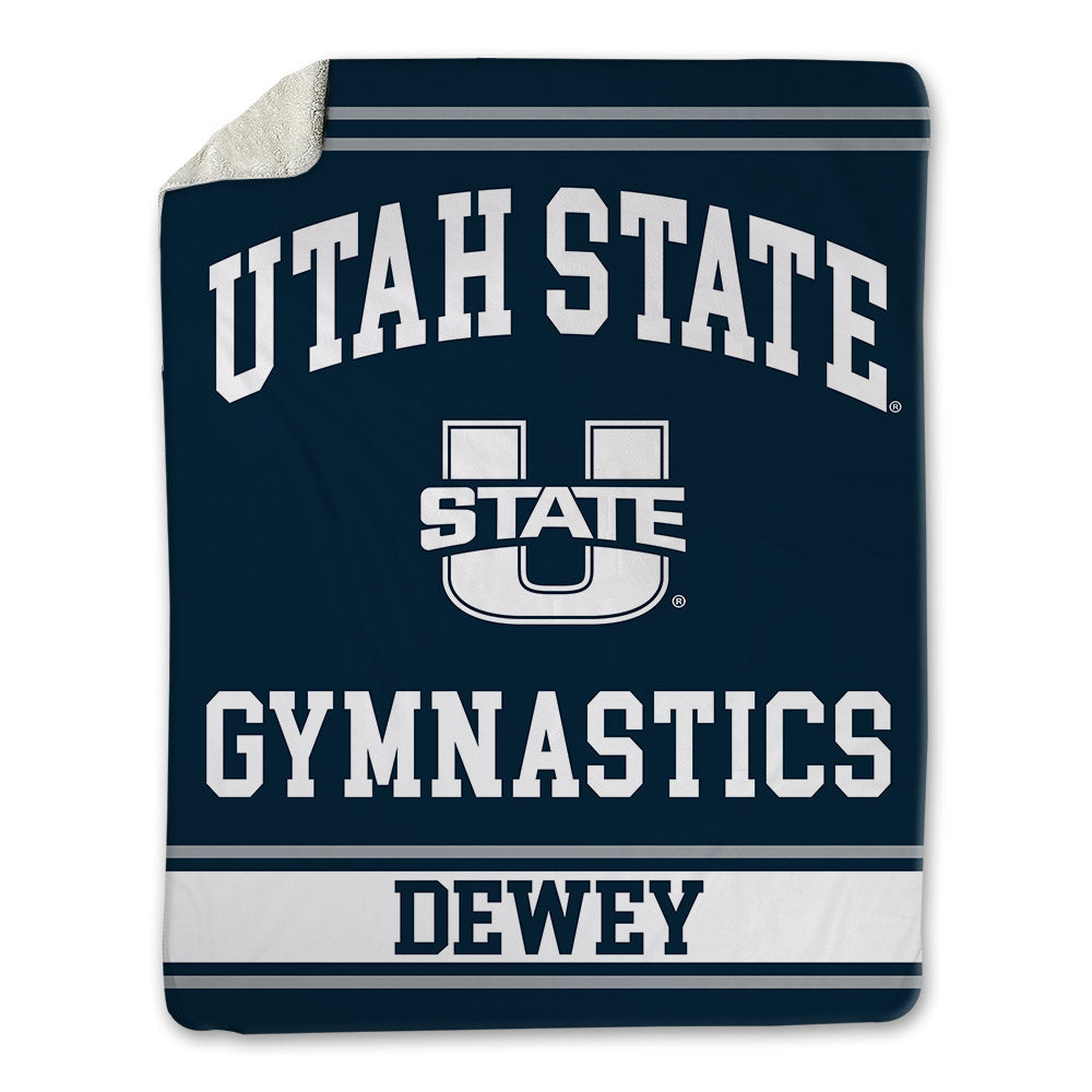 Utah State - NCAA Women's Gymnastics : Anabelle Dewey - Blanket-0