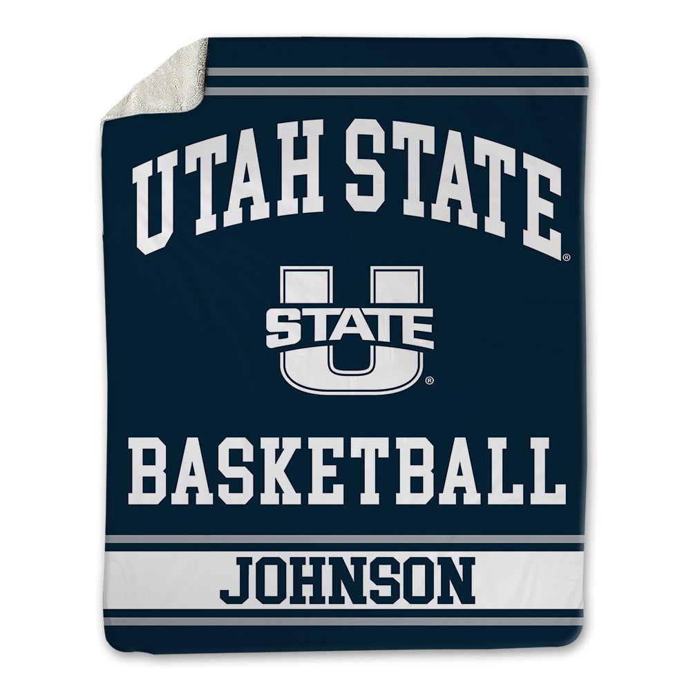 Utah State - NCAA Women's Basketball : Gracie Johnson - Blanket-0