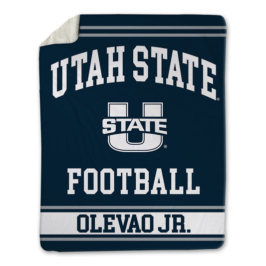 Utah State - NCAA Football : Bronson Olevao Jr. - Blanket-0