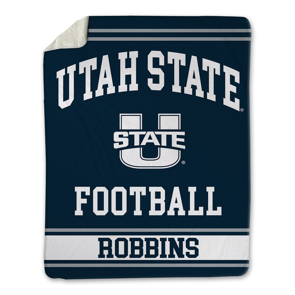 Utah State - NCAA Football : Zachary Robbins - Blanket-0