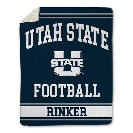Utah State - NCAA Football : Tanner Rinker - Blanket-0