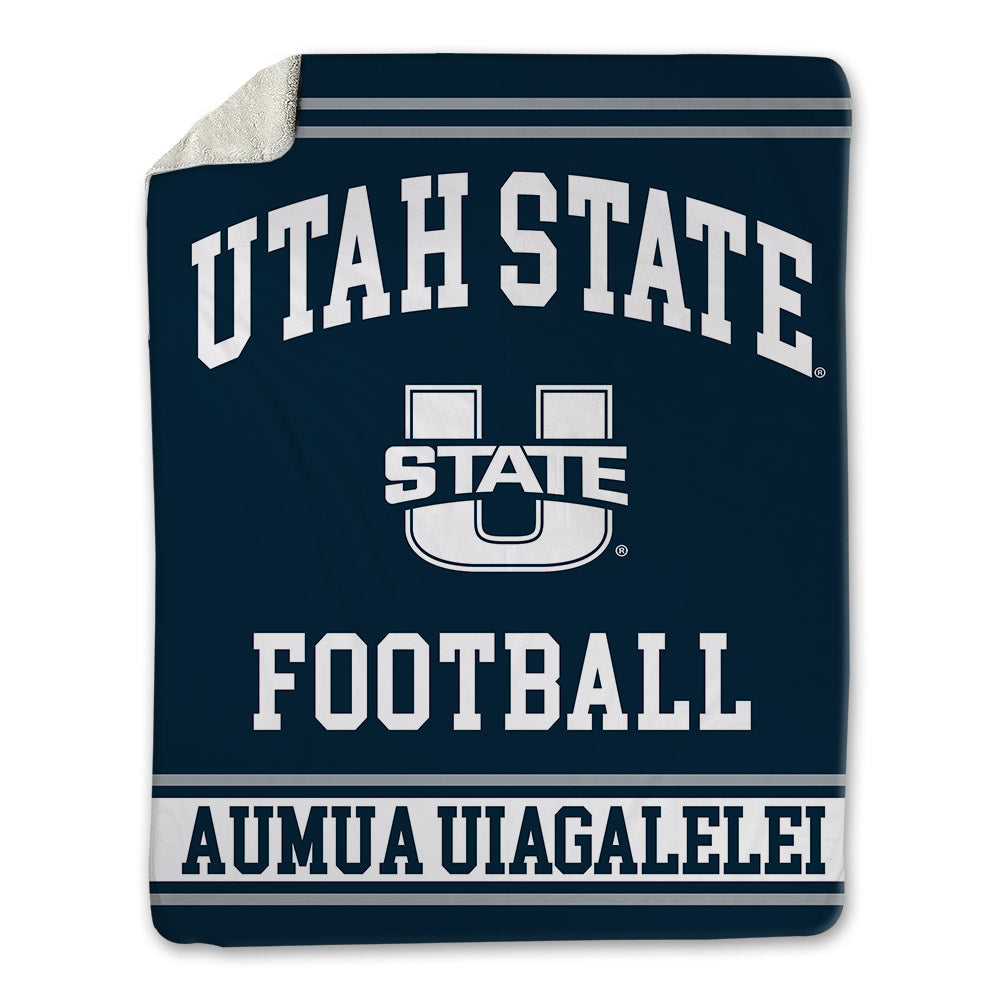 Utah State - NCAA Football : Kone Aumua Uiagalelei - Blanket-0