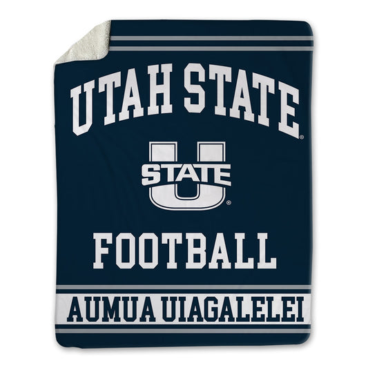 Utah State - NCAA Football : Kone Aumua Uiagalelei - Blanket-0