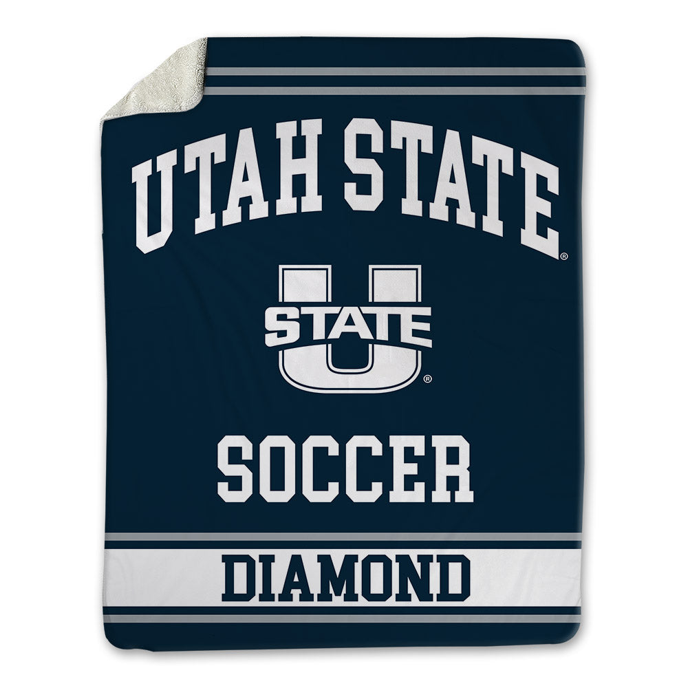 Utah State - NCAA Women's Soccer : Summer Diamond - Blanket-0