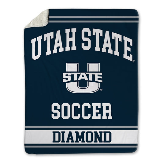 Utah State - NCAA Women's Soccer : Summer Diamond - Blanket-0