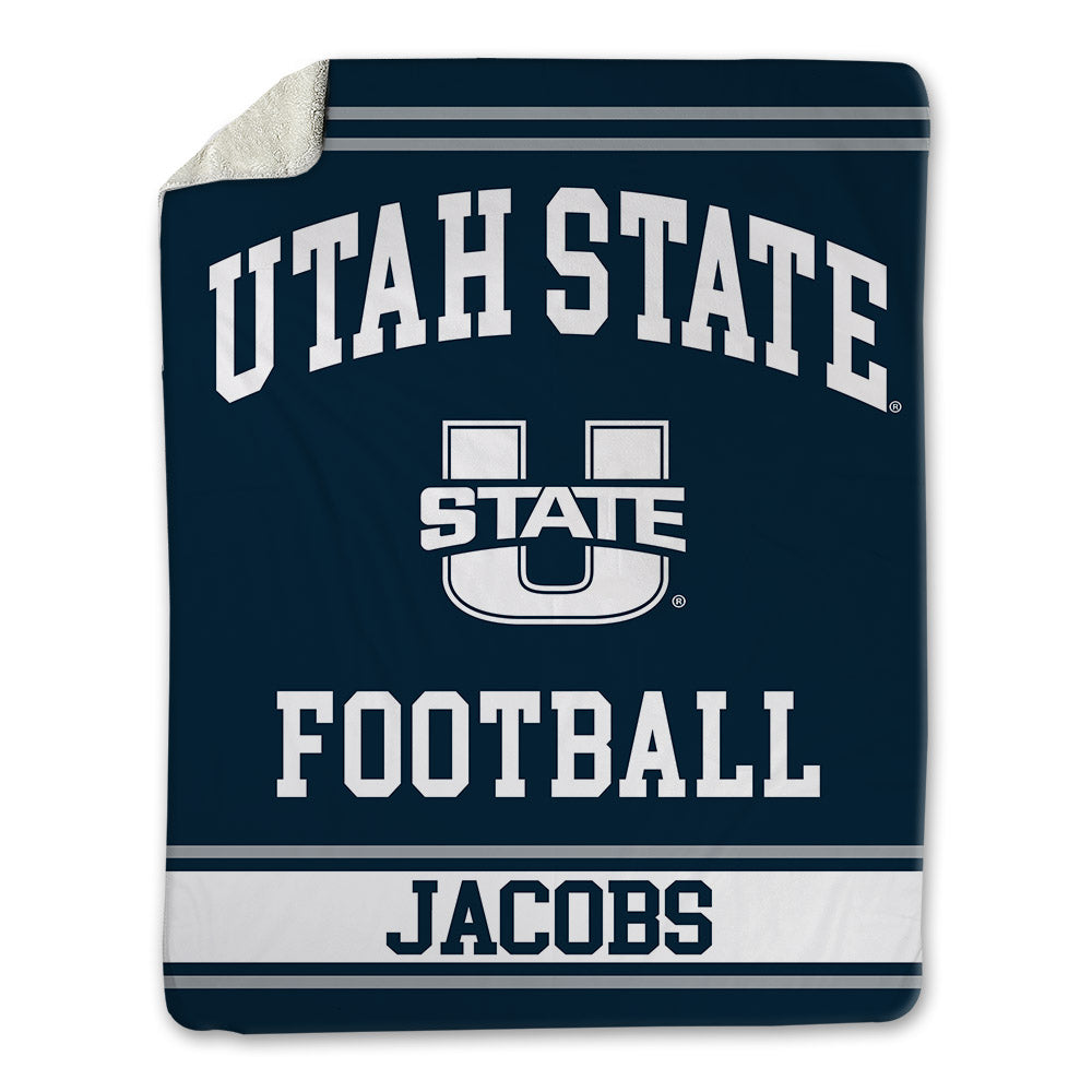 Utah State - NCAA Football : Javen Jacobs - Blanket-0