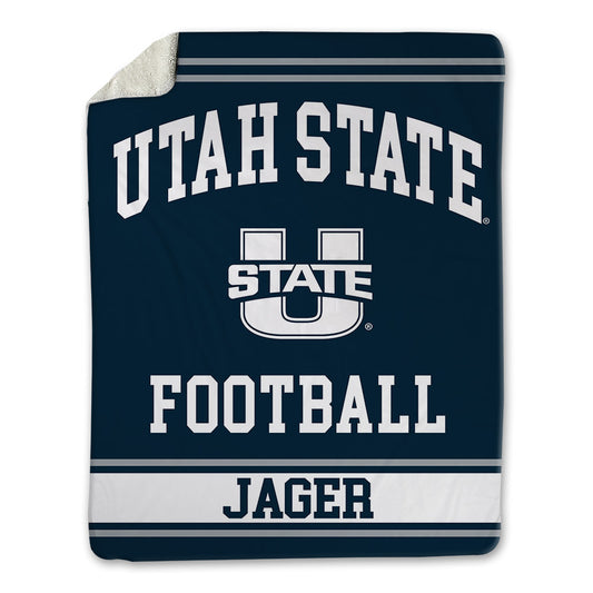 Utah State - NCAA Football : Abe Jager - Blanket-0