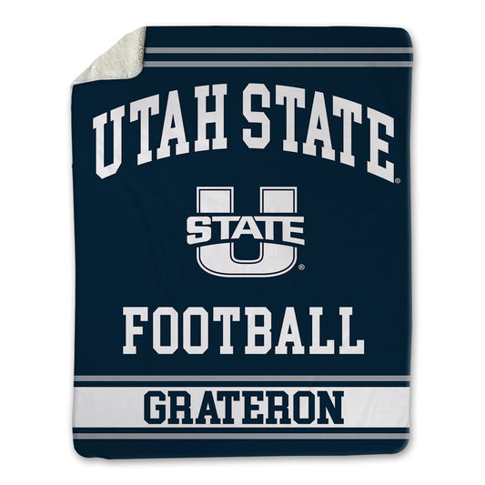 Utah State - NCAA Football : Diego Grateron - Blanket-0