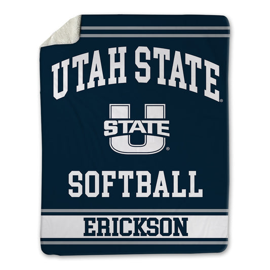 Utah State - NCAA Softball : Kaylee Erickson - Blanket-0