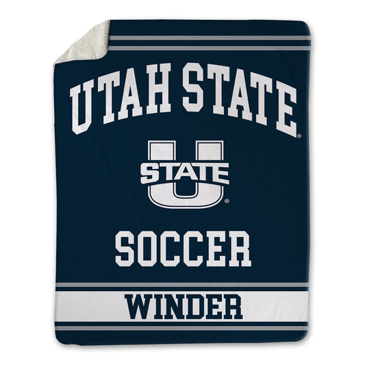Utah State - NCAA Women's Soccer : Talia Winder - Blanket-0