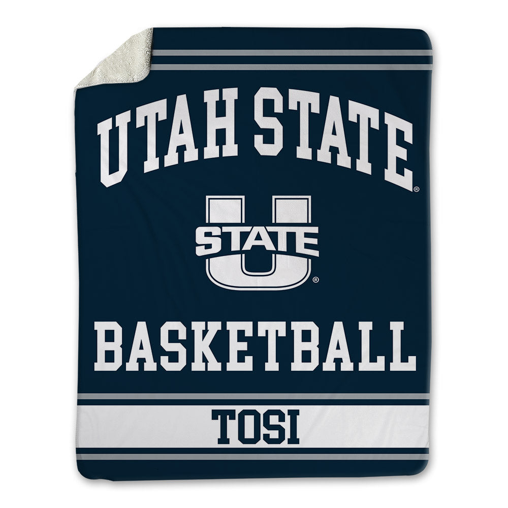 Utah State - NCAA Men's Basketball : Kingston Tosi - Blanket-0