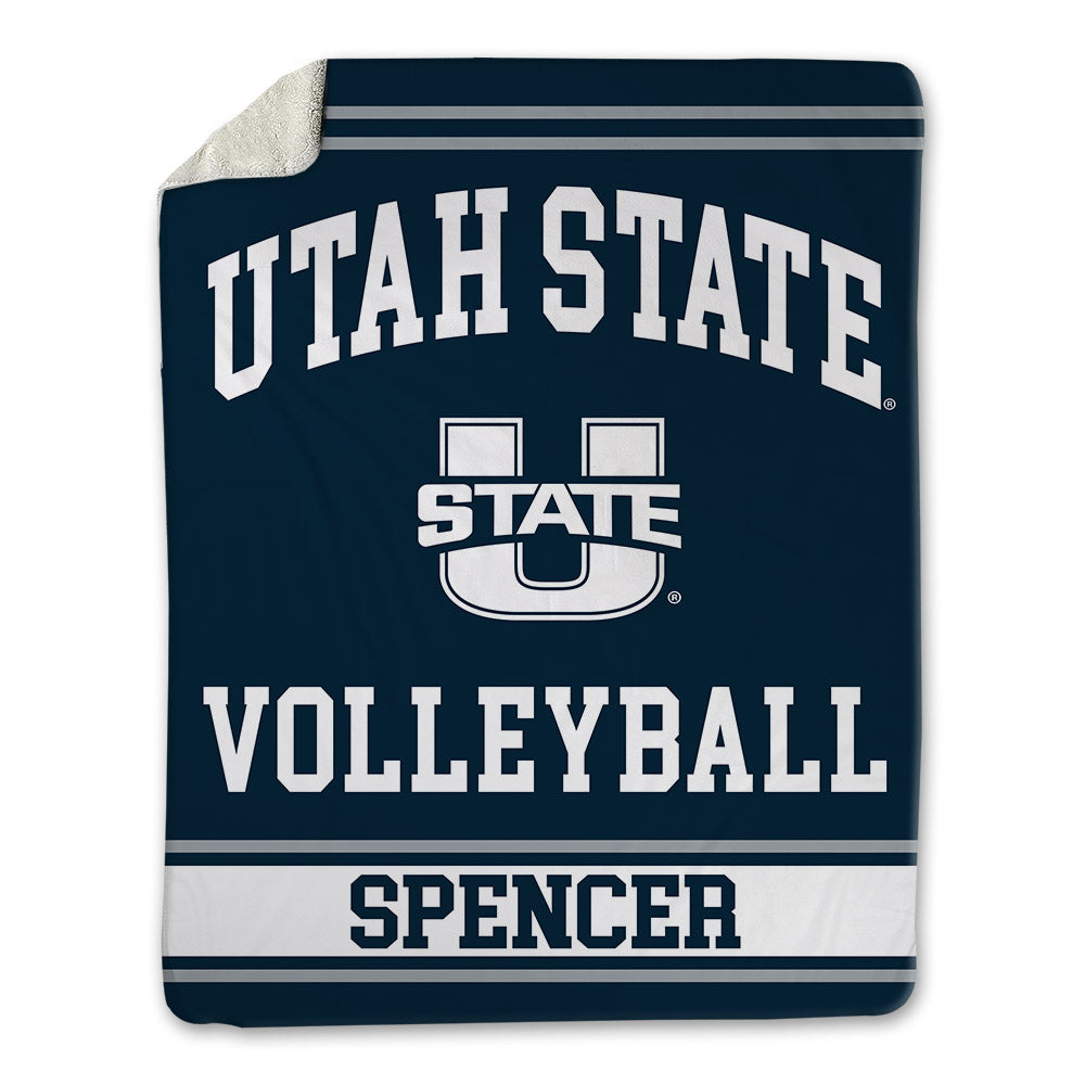 Utah State - NCAA Women's Volleyball : Hailey Spencer - Blanket-0