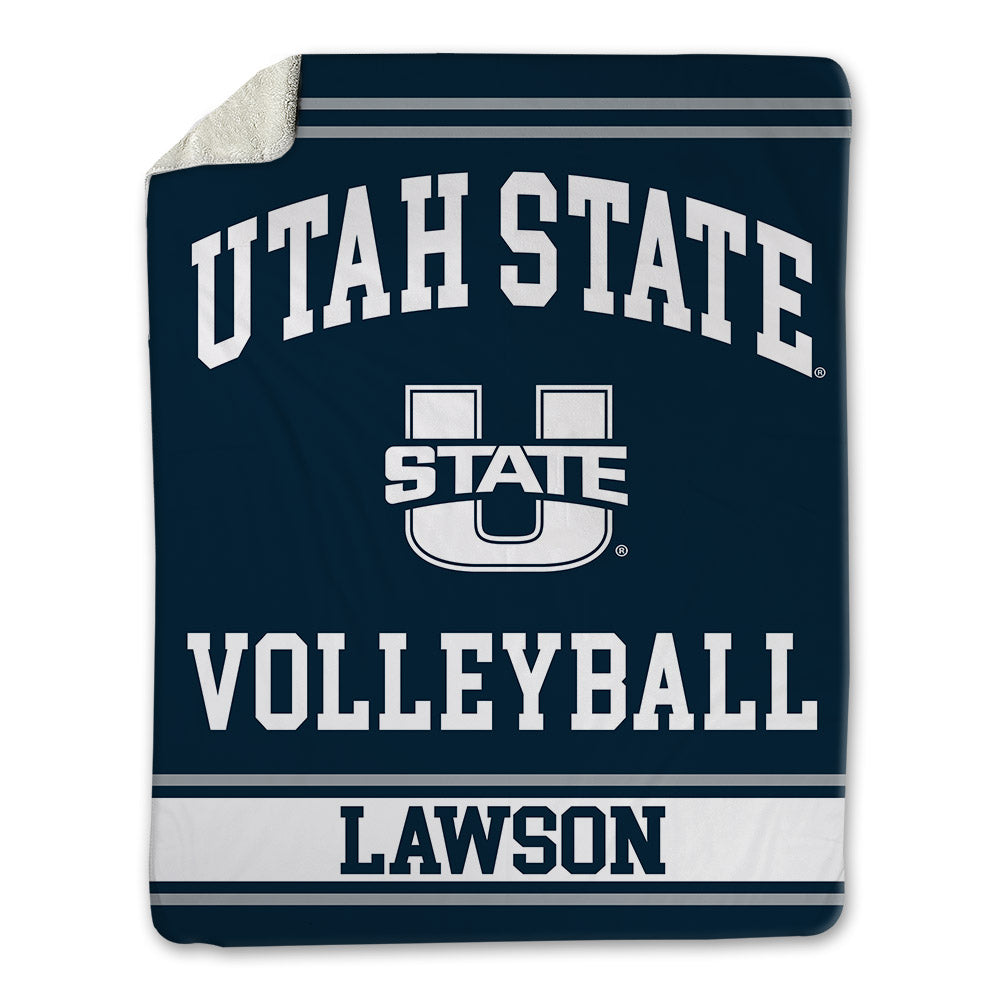 Utah State - NCAA Women's Volleyball : Delaney Lawson - Blanket-0