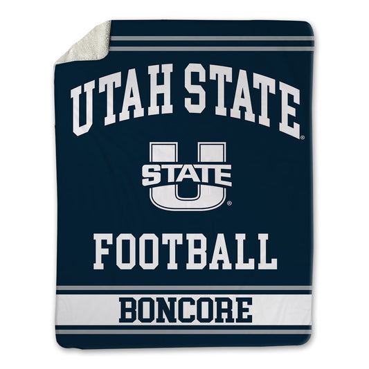 Utah State - NCAA Football : Nikko Boncore - Blanket-0