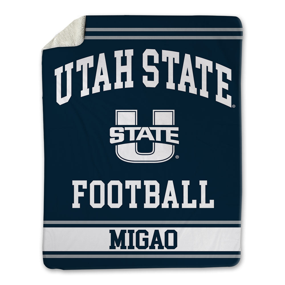 Utah State - NCAA Football : Enoka Migao - Blanket-0