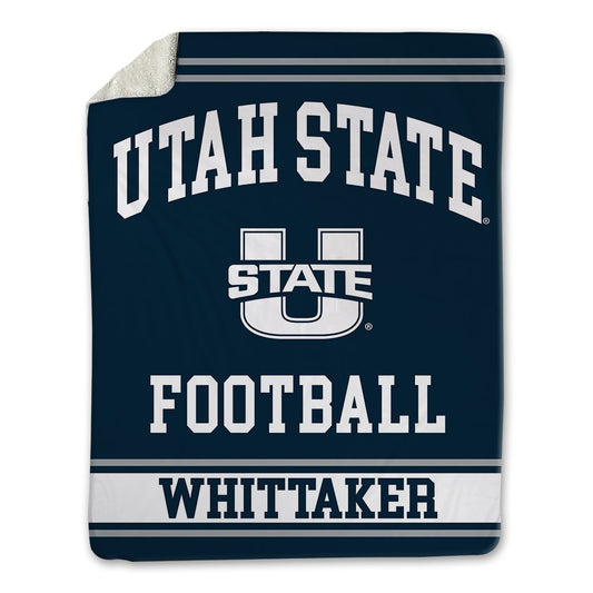 Utah State - NCAA Football : Caysen Whittaker - Blanket-0